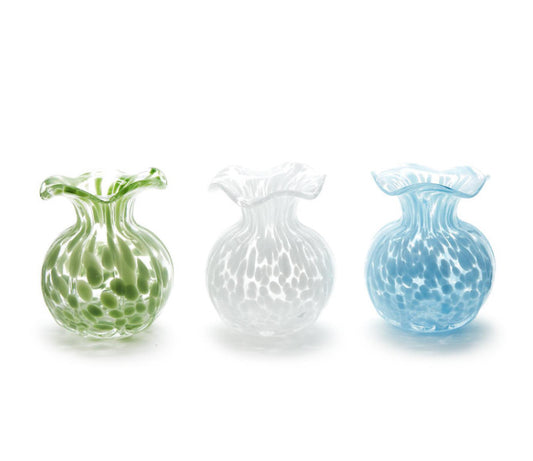 Ruffled Edge Spotted Vase