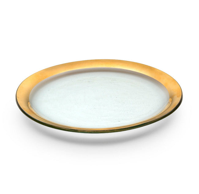Roman Antique Gold Dinner Plate