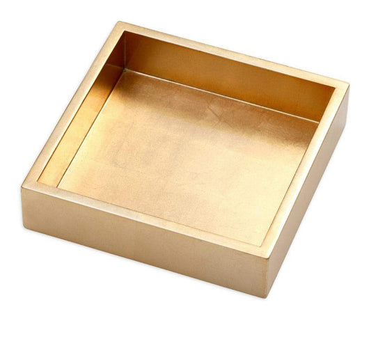GOLD LACQUER GUEST  NAPKIN HOLDER