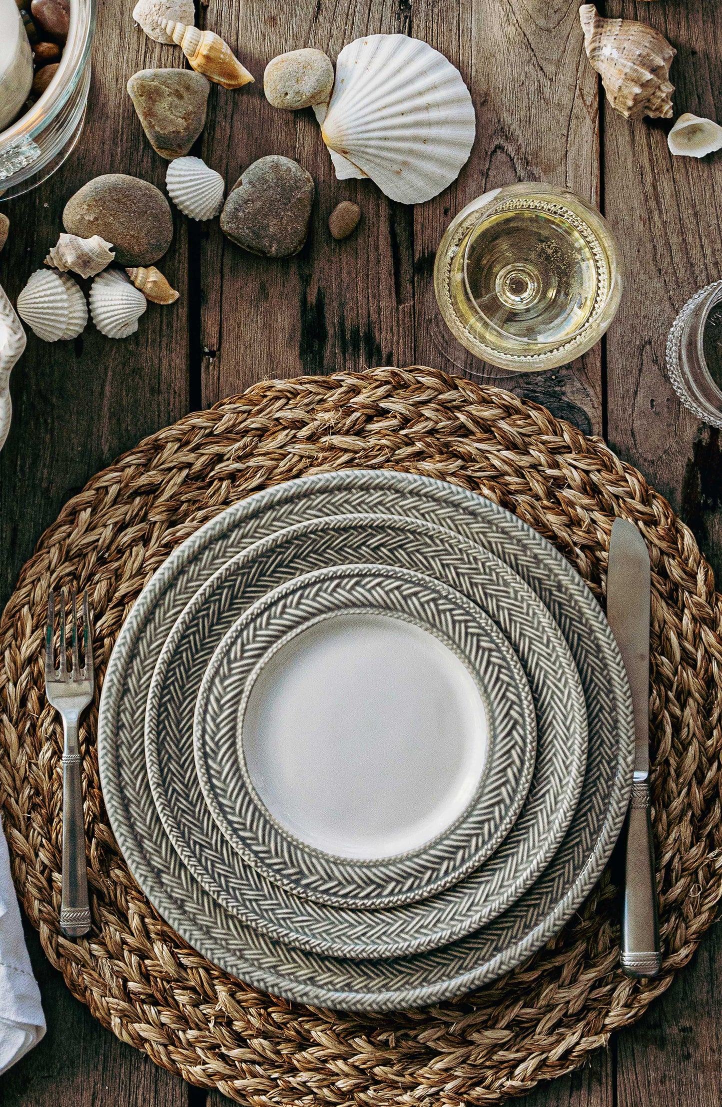 Le Panier Salad Plate-Grey Mist