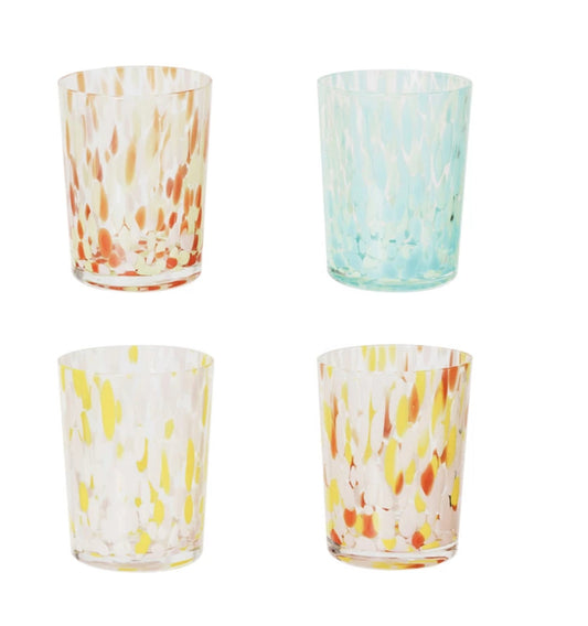 12 oz. Blown Confetti Drinking Glass