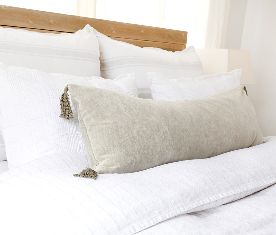 Bianca Natural 14"x40"Pillow w/ Insert