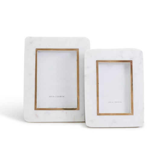 Hoxton White Marble Frames 4x6