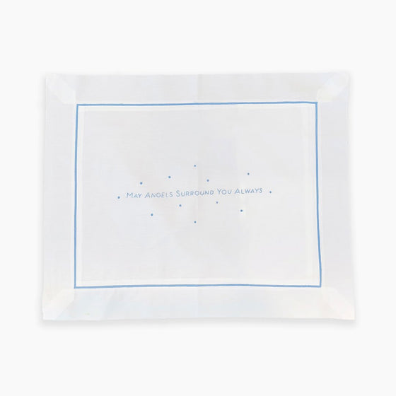 Blue - May Angels Surround You Always Pillow