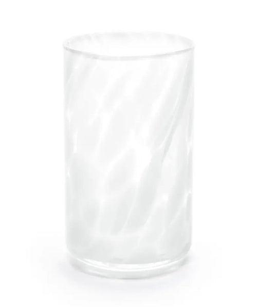 The Fritsy High Ball Glass-Enamel White