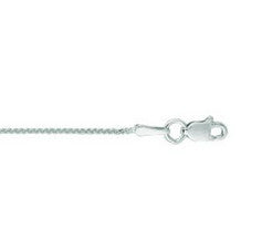 14 kw 20 in 1 mm Round Wheat Chain with Lobster Clasp