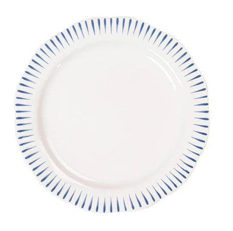 Sitio Stripe Salad Plate-Delft Blue