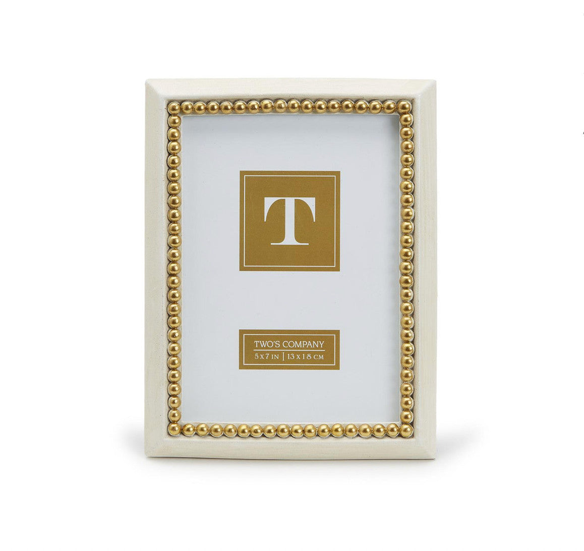 Gold Beaded 5 x 7 Photo Frame