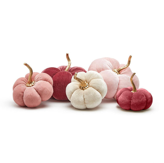 Pink Hues Plush Pumpkins Small