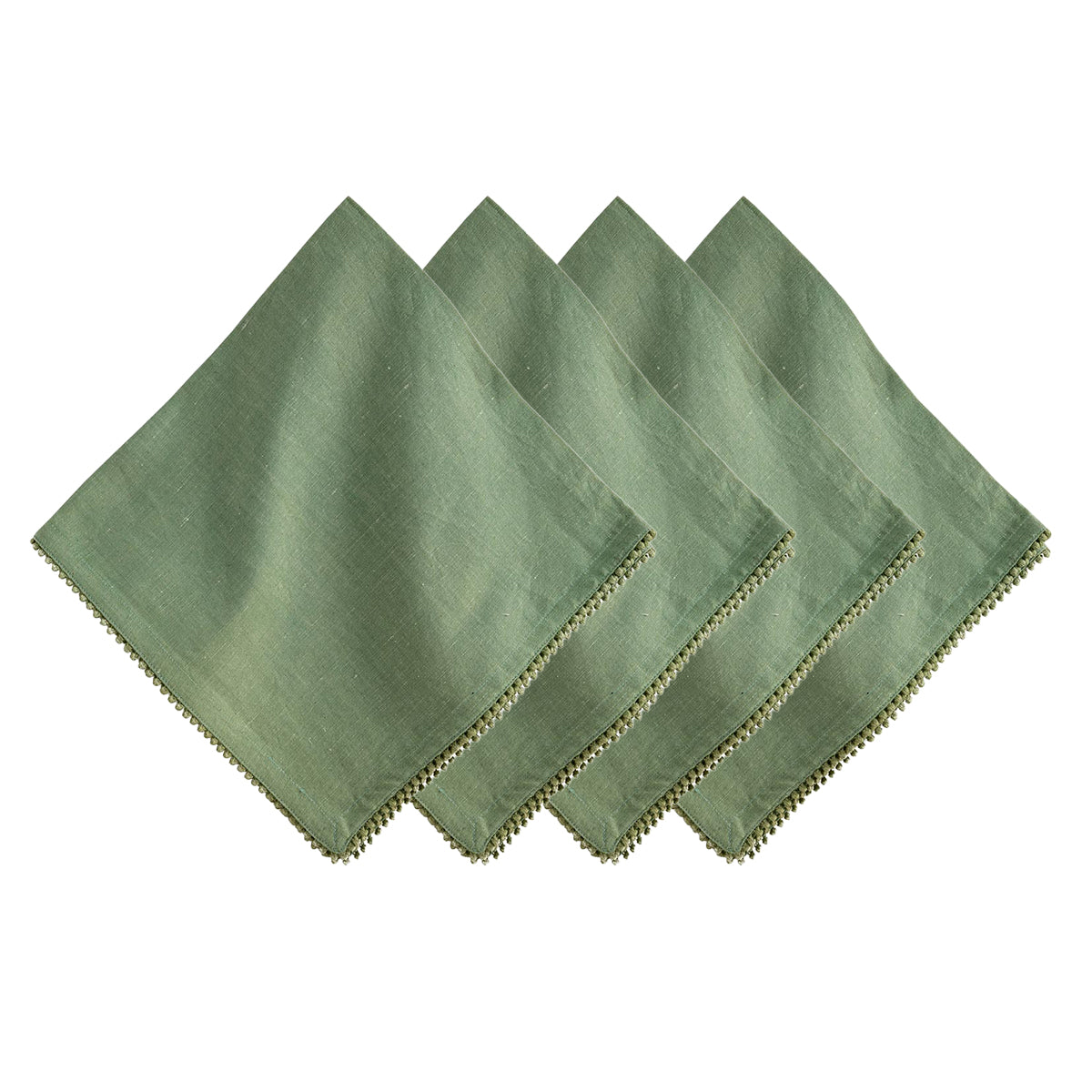 Berry Trim Napkin- Watercress (Set of 4)