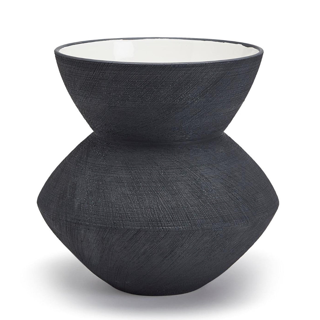Black Steel Scratch Vase