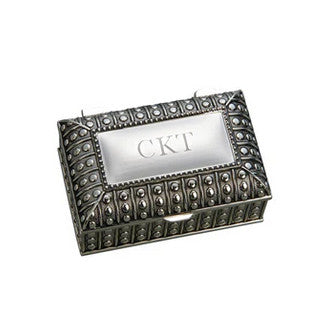 Beaded Antique Rect. Box 3.5"