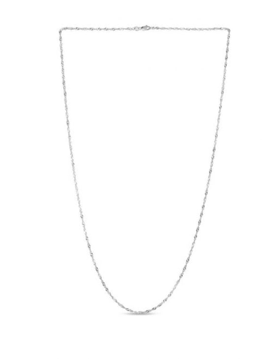 14K Gold 1.3mm Singapore Chain with Lobster Lock