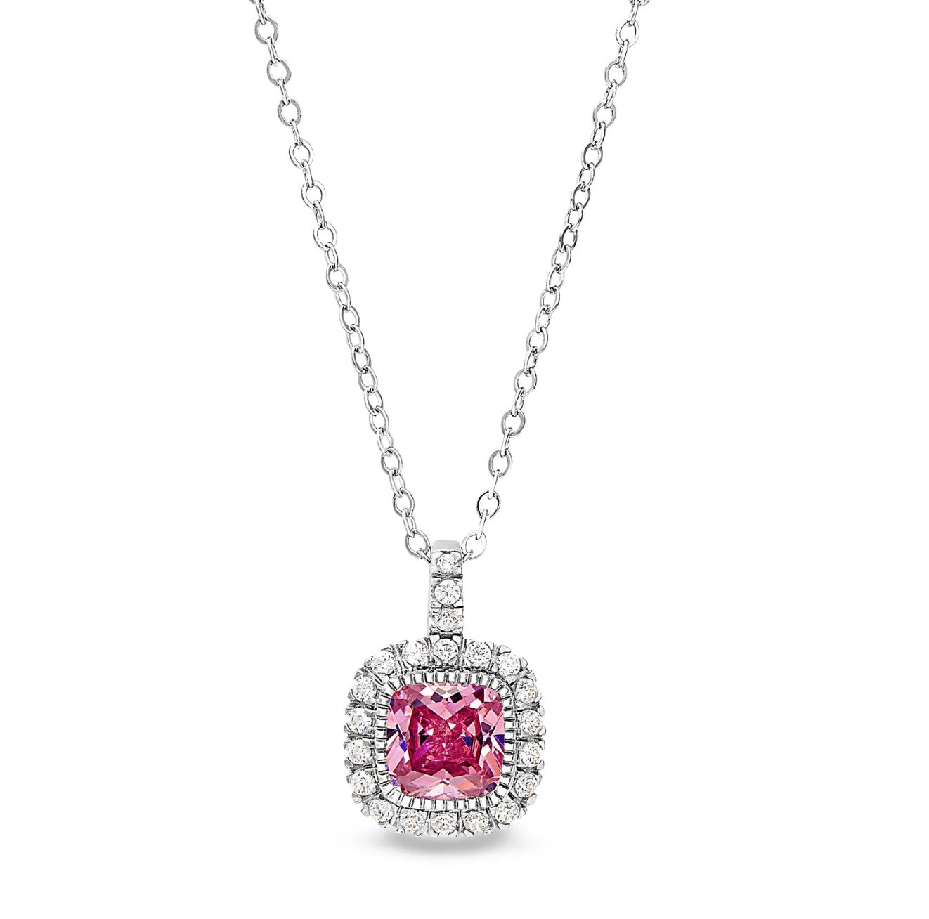 Cushion Cut October Birthstone Pendant