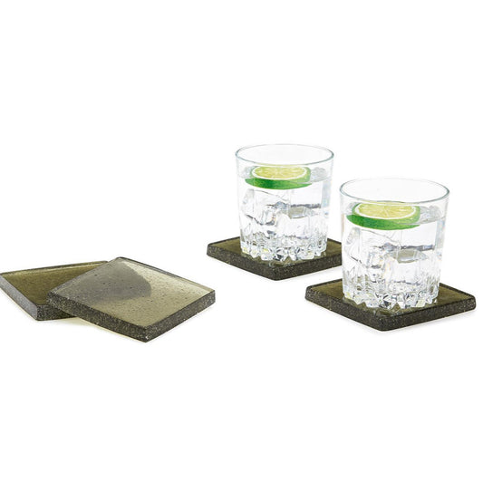 S/4 Bubble Glass Coasters