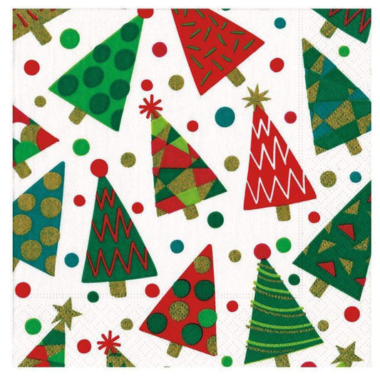 Christmas Party Trees - Cocktail Napkin