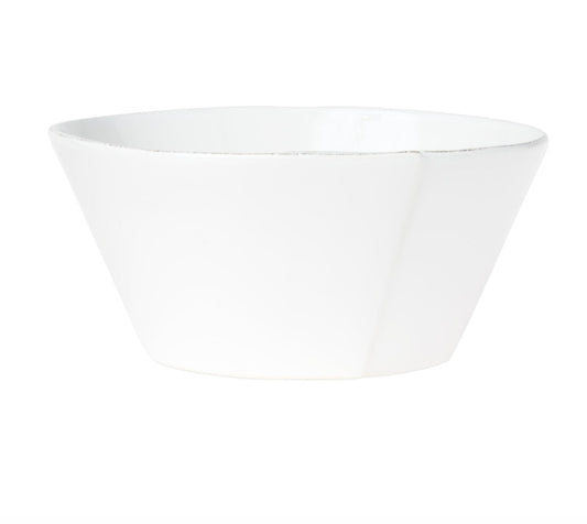 Lastra White Large Stacking Serving Bowl