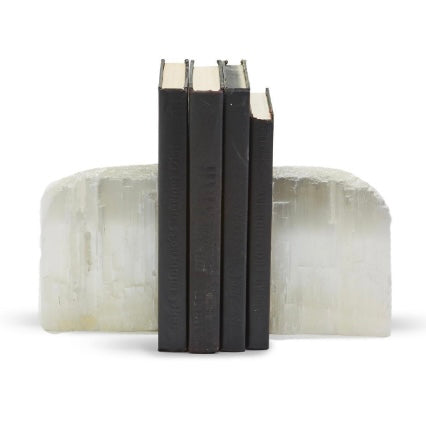 Selenite Crystal Bookend