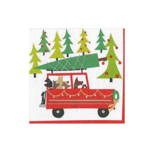 Doggy Tree Adventures Cocktail Napkins