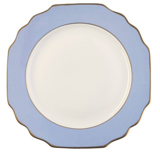 Georgian ColorSheen Light Blue & Gold Salad Plate