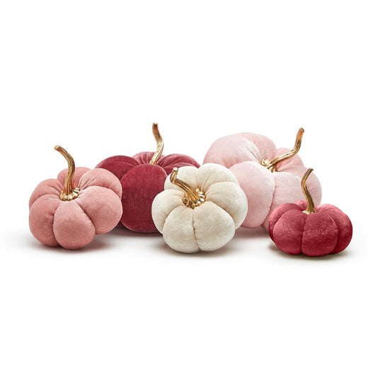 Pink Hues Plush Pumpkins Large