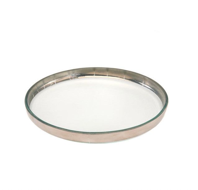Mod Platinum Medium Round Plate