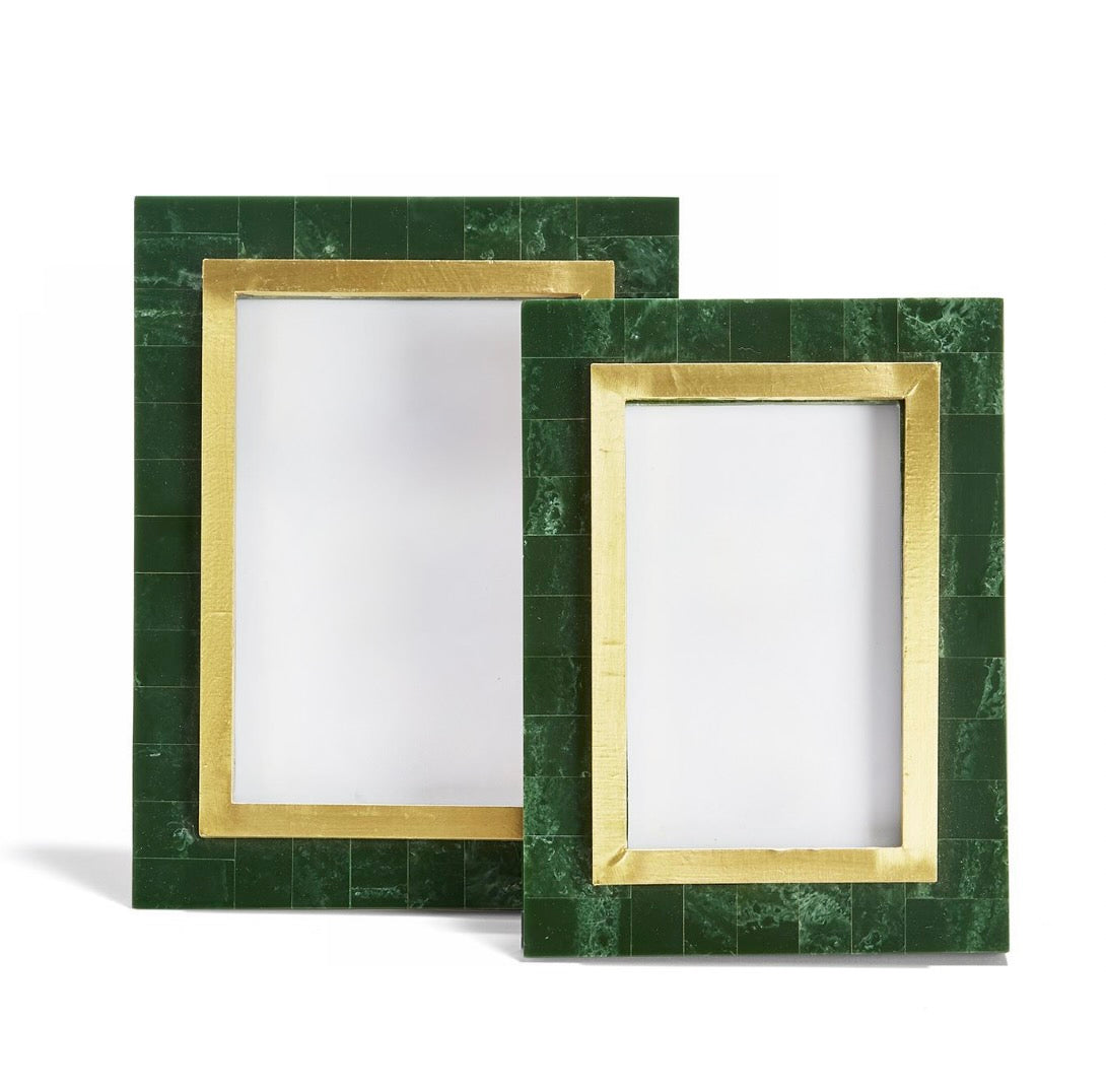 Aventurine Green and Gold Frame 5x7