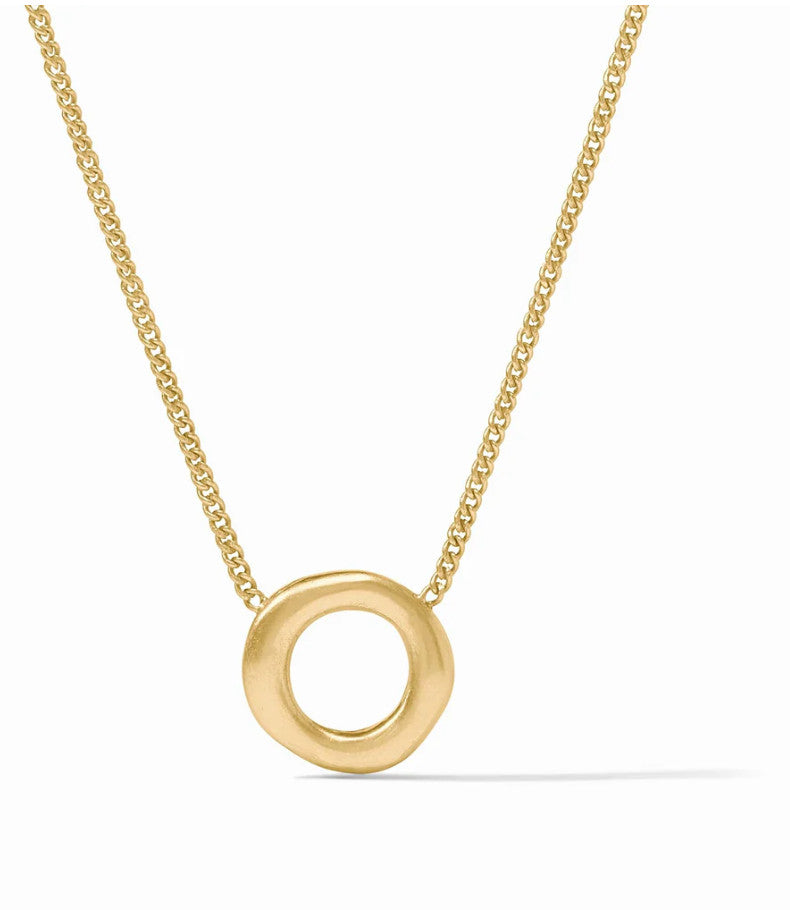 Wave Circle Delicate Necklace