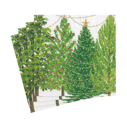 Christmas Trees w/ Lights Guest Towel