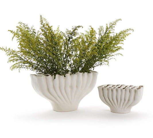 Large White Ceramic Vase