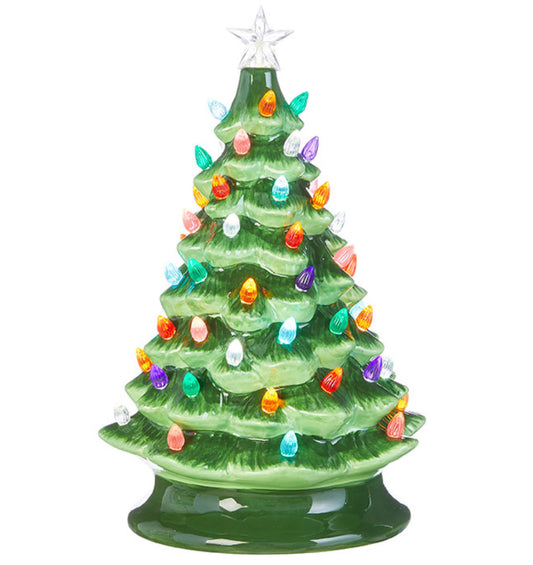 13" Vintage Lighted Tree