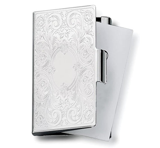 Embossed Scroll Card Case