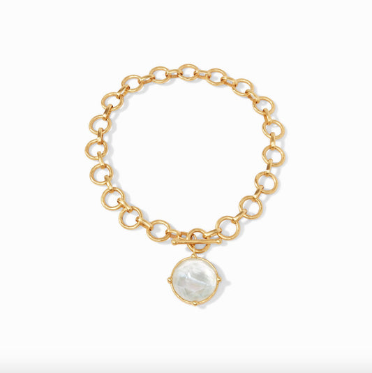 Honeybee Statement Necklace Clear Crystal