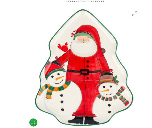 Old St. Nick 2024 Limited Edition Figural Tree Platter