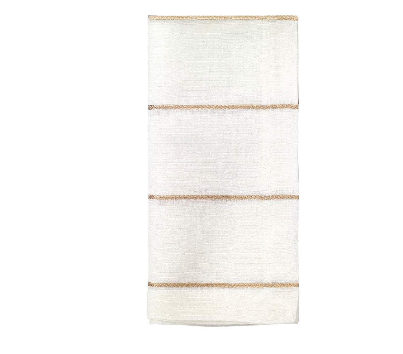 Metallic Thread Gold Napkin Set of 4
