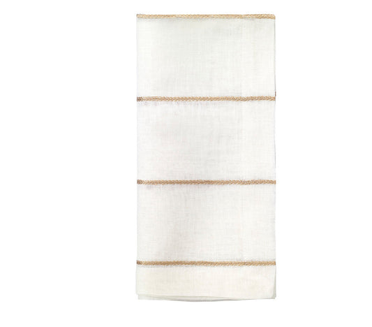 Metallic Thread Gold Napkin Set of 4