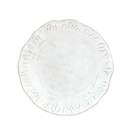 BZA WHITE SALAD PLATE