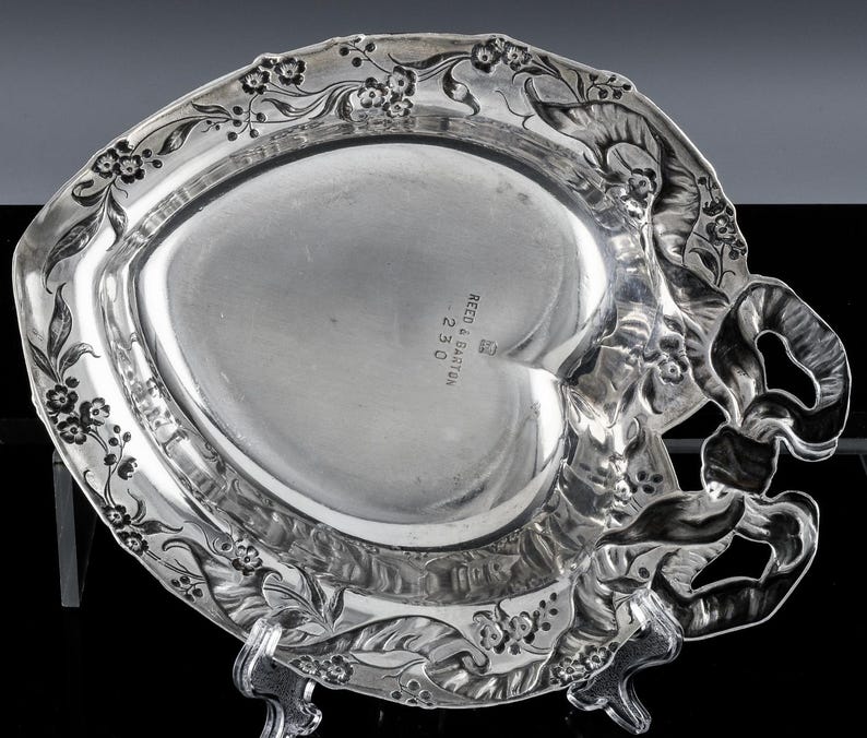 Silverplate Heart Shaped Dish