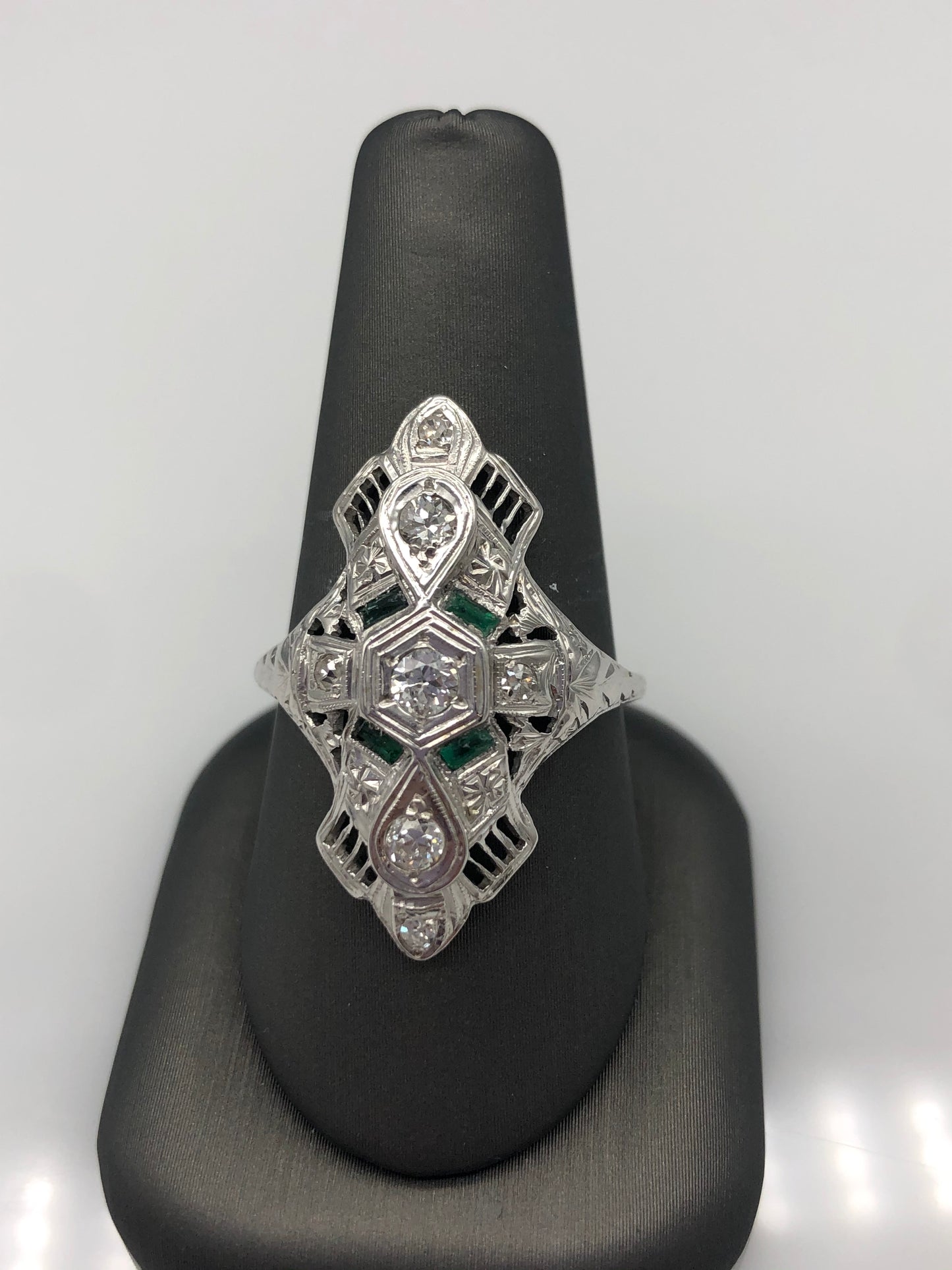 14kt WG E/D Dinner Ring .40ct TDW