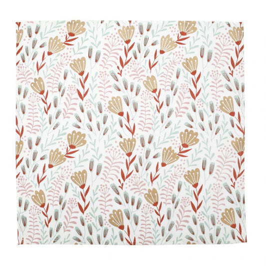 Aqua/Mustard Napkins-Set of 4