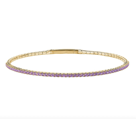 June Birthstone Flex Bracelet-Gold