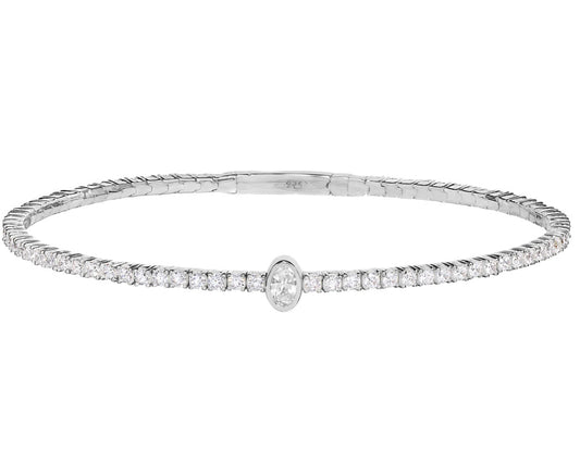 Central Oval Flex Bracelet