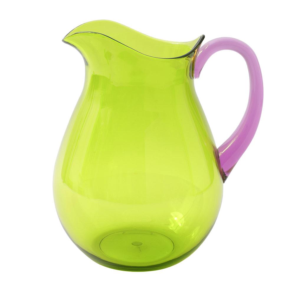 Acrylic Pitcher in Green with Amethyst Handle