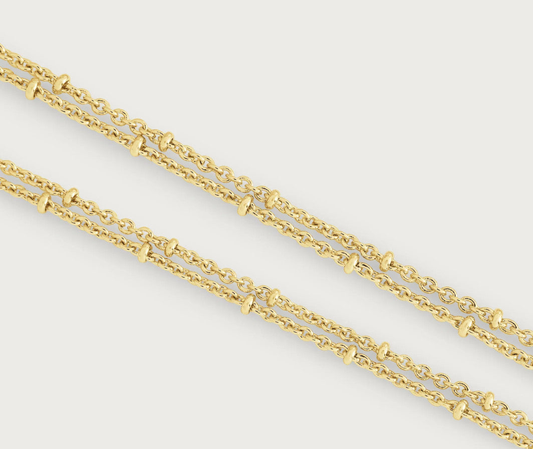Molten Double Chain Necklace