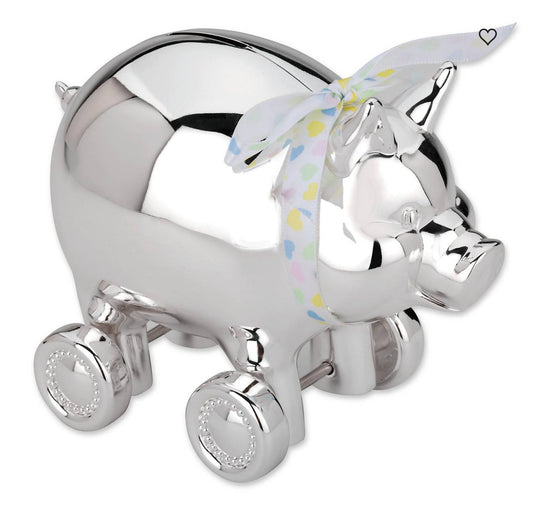 Piggy With Wheels Piggy Bank