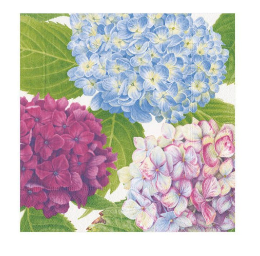 Hydrangea Garden Lavender Cocktail Napkin