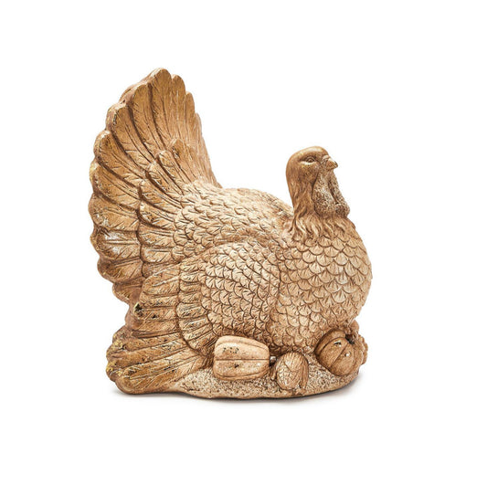 Gold Leaf Turkey Decor