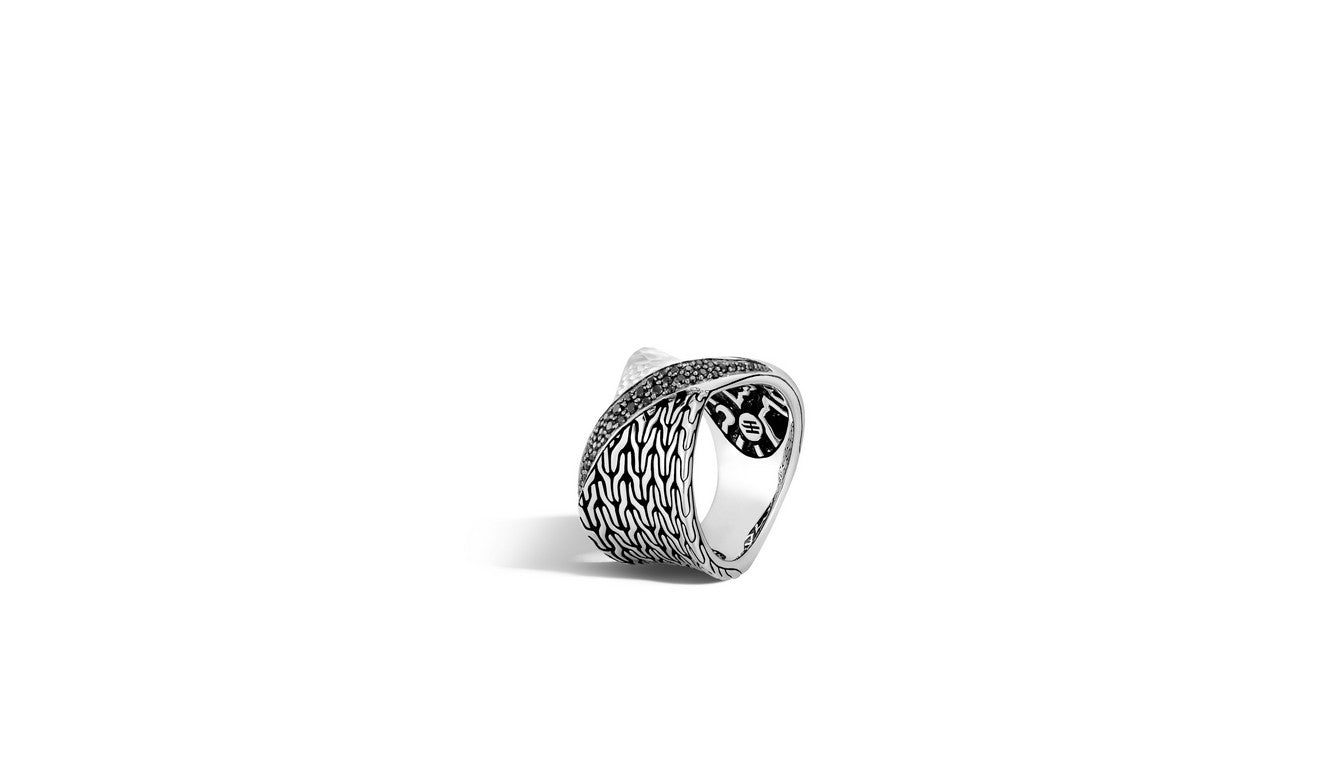 Twisted Pavé Band Ring