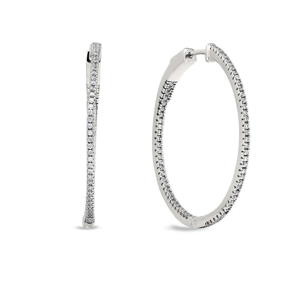 Large Inside Out Hoop Earrings