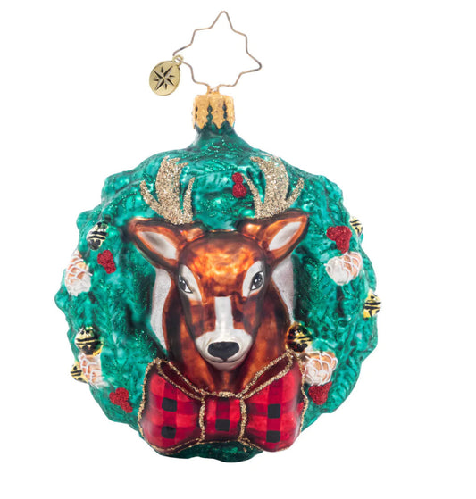 Rustic Reindeer Wreath Gem
